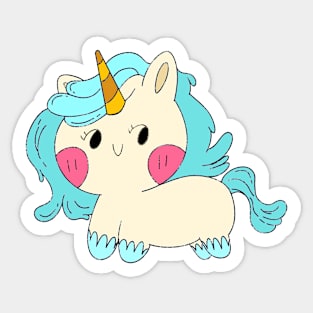 Cute Unicorn, kawaii Unicorn Lovers Sticker